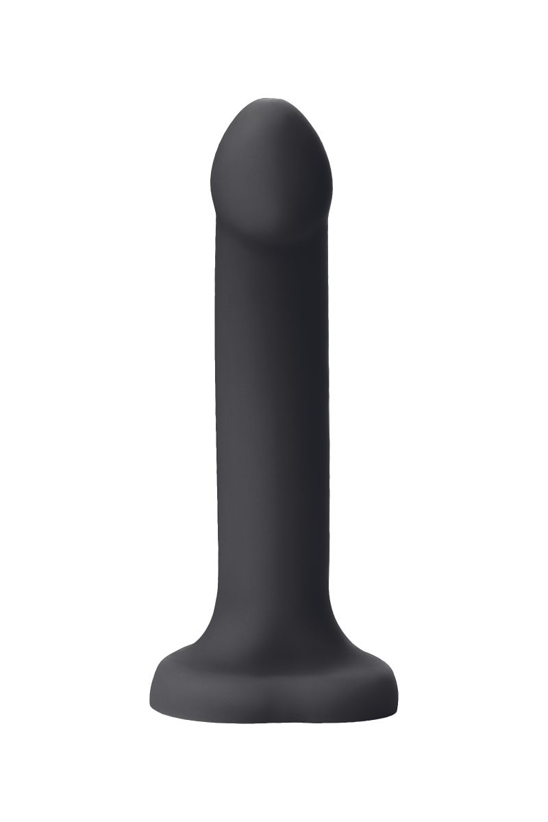 Черный фаллос с имитацией эякуляции Silicon Cum Dildo L - 19,6 см. 7