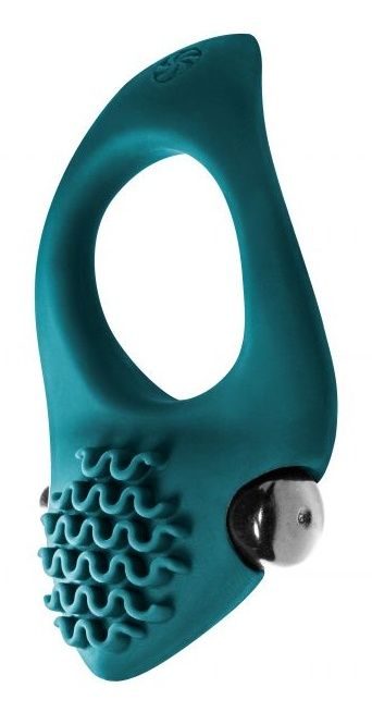 Зеленое эрекционное виброкольцо Pure Passion Midnight 3