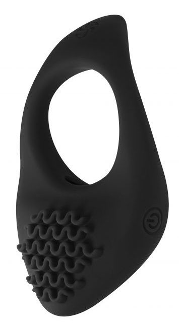 Черное эрекционное виброкольцо Pure Passion Moonshine 3