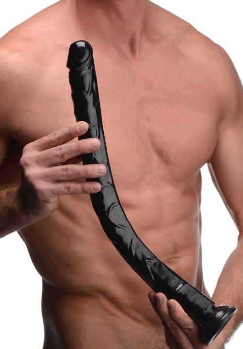 Черный анальный фаллоимитатор Hosed Realistic Anal Dildo - 50,8 см. 2