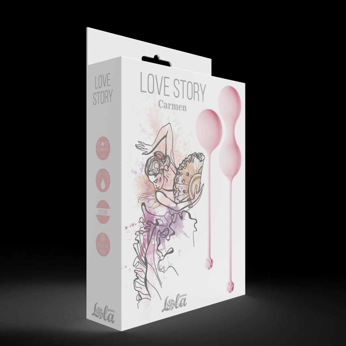 Набор розовых вагинальных шариков Love Story Carmen 6
