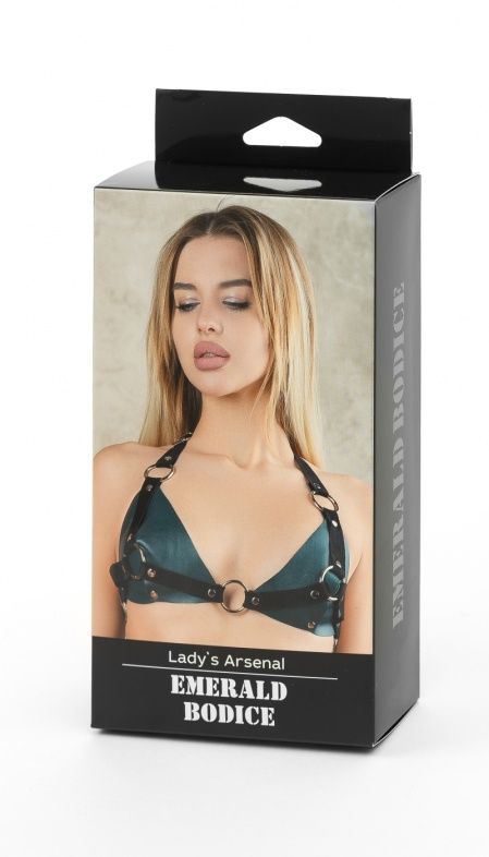 Изумрудный лиф с колечками Emerald Bodice 2