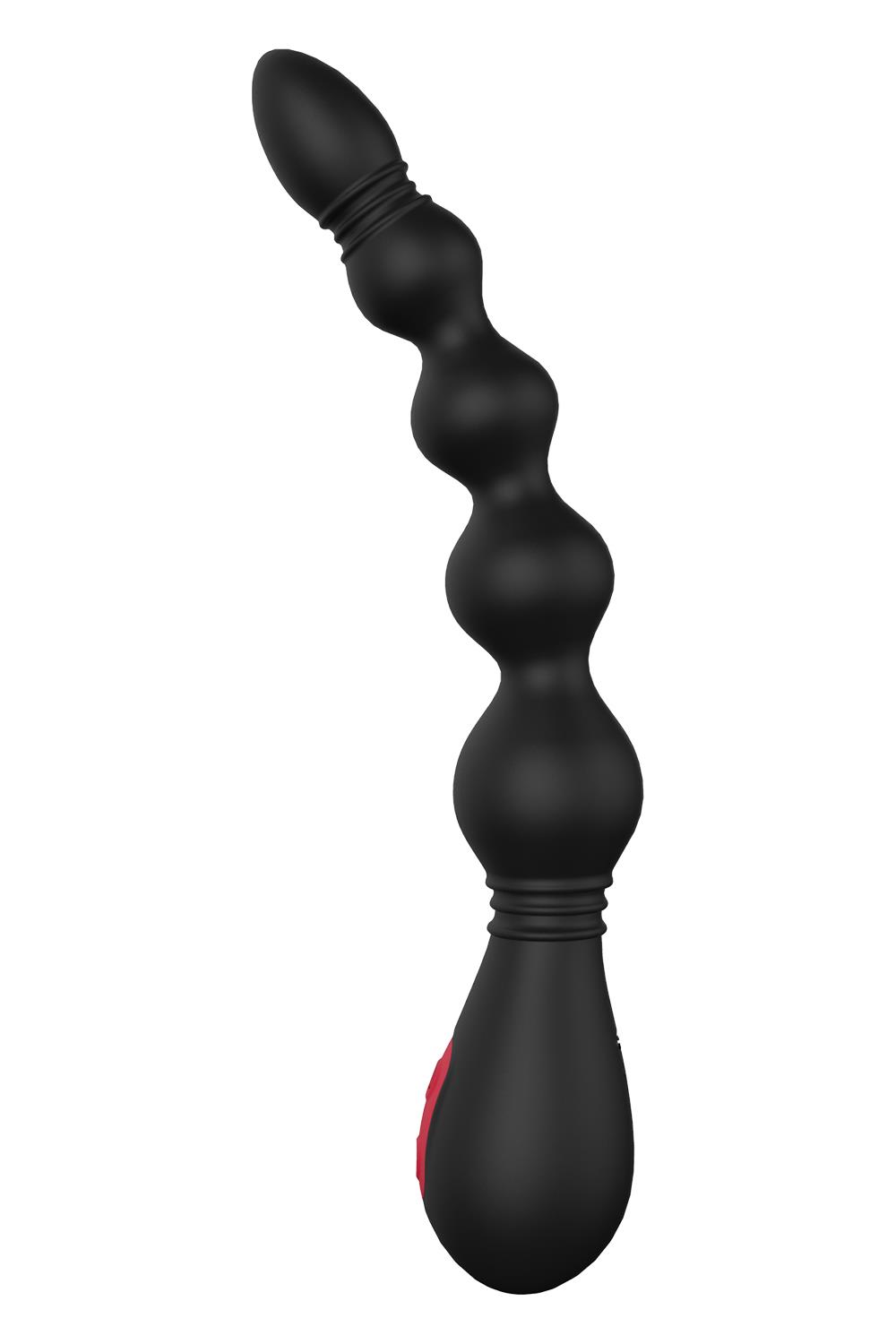 Черный вибромассажер для анальной стимуляции Anal Flexi Beads - 22 см. 3