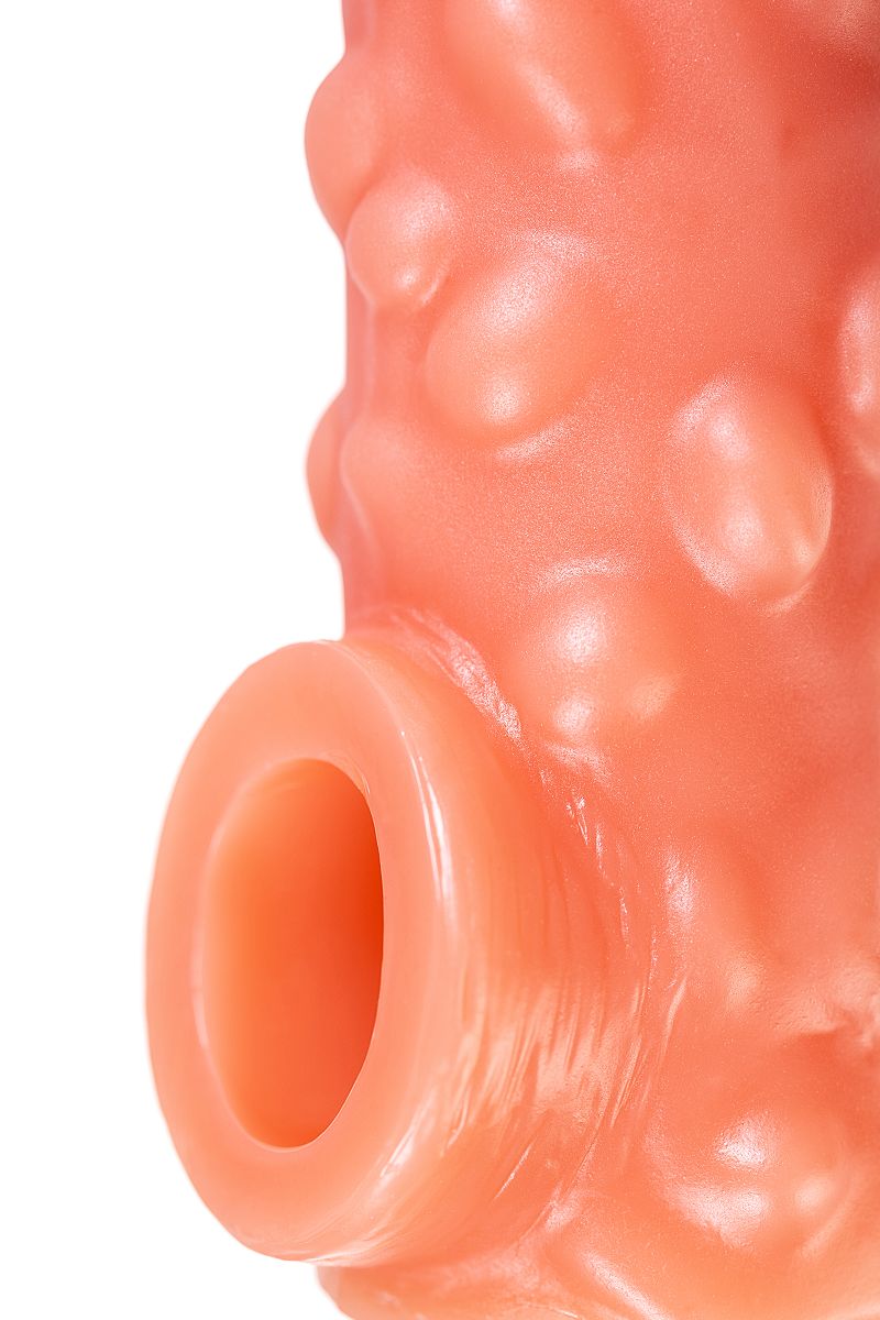 Насадка на фаллос с крупными бугорками Cock Sleeve 003 Size M - 15,6 см. 12