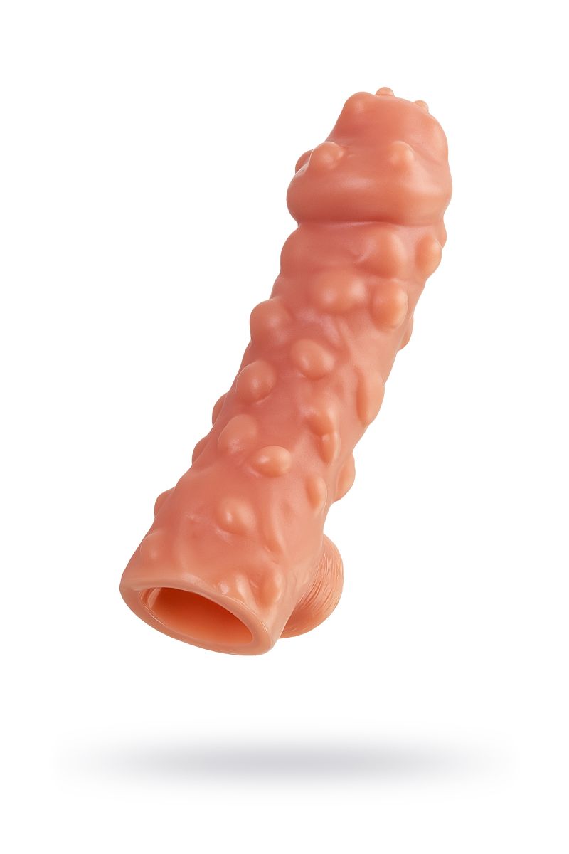 Насадка на фаллос с крупными бугорками Cock Sleeve 003 Size M - 15,6 см. 4