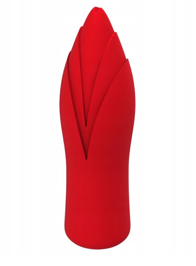 Красный клиторальный стимулятор Sirona - 10 см. 4