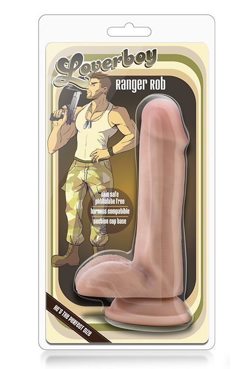Телесный реалистичный фаллоимитатор RANGER ROB - 15,2 см. 4