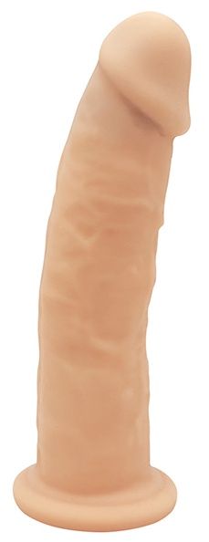Телесный фаллоимитатор на присоске DILDO 7.5INCH - 19 см. 1