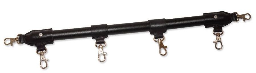 Фиксирующая черная распорка с карабинами - 35 см. 1