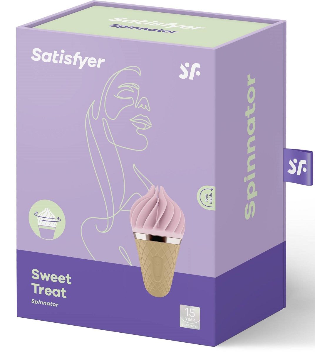 Вибратор-спиннер с розовыми лепестками Satisfyer Sweet Treat 5