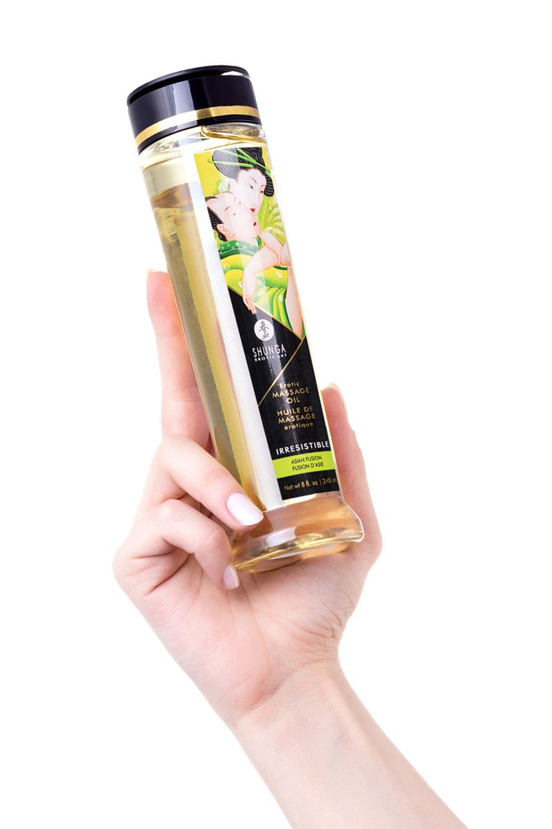 Массажное масло с ароматом азиатских фруктов Irresistible - 240 мл.  5