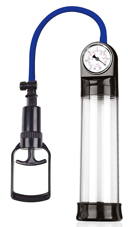 Прозрачная вакуумная помпа Sex Expert с манометром 1