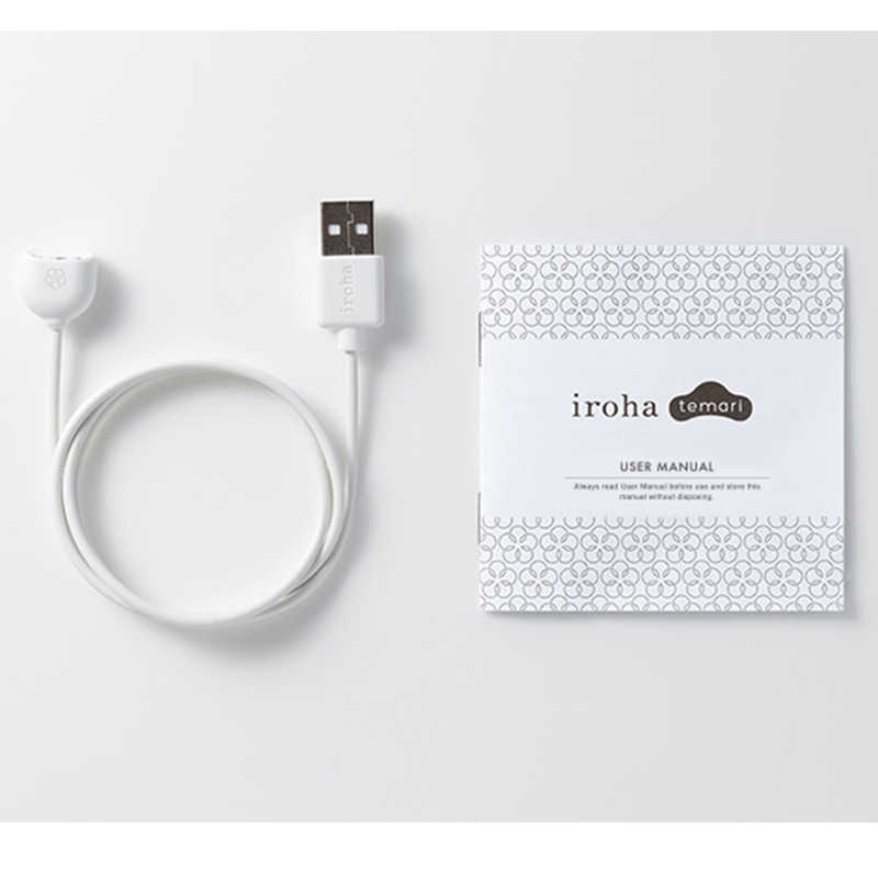 Белый вибромассажёр Temari Hana 3