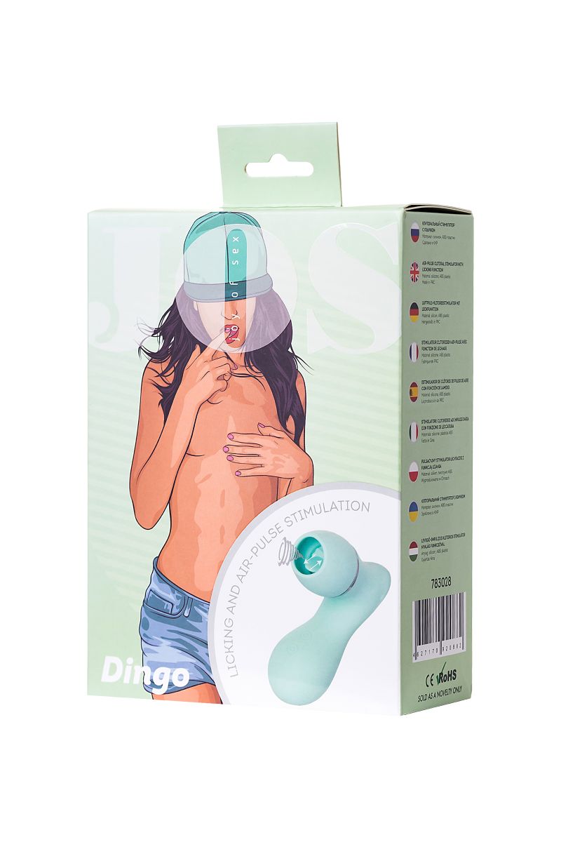 Мятный вакуум-волновой стимулятор клитора с язычком DINGO 5