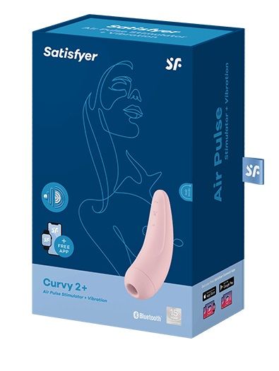 Розовый вакуум-волновой стимулятор Satisfyer Curvy 2+ 4