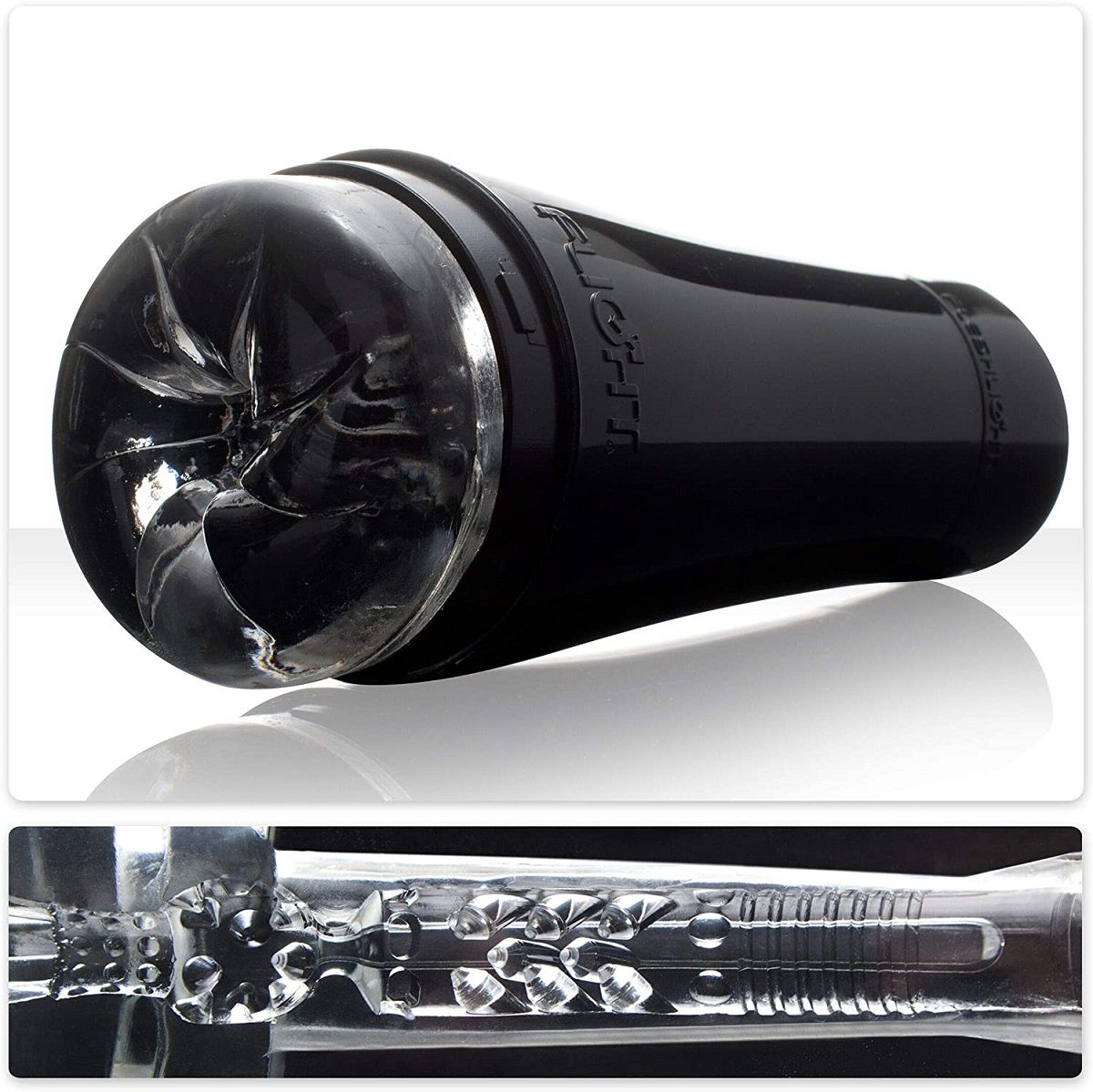 Черный мастурбатор-анус Fleshlight - Flight Pilot 1