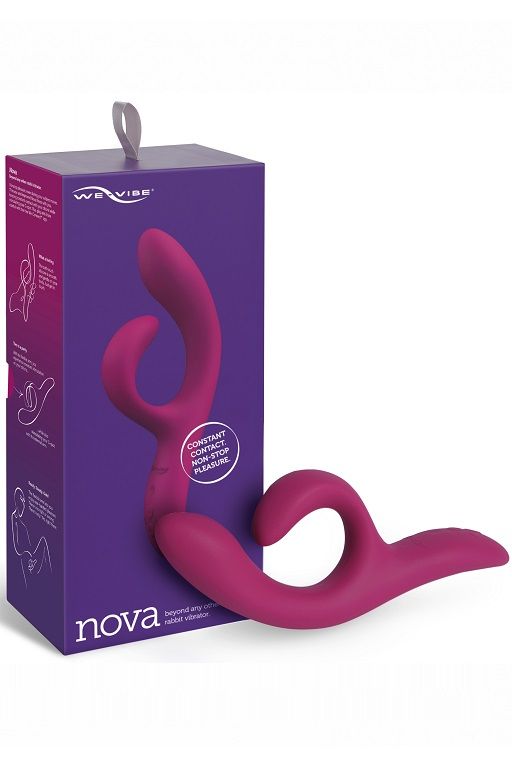 Фиолетовый вибратор-кролик We-Vibe Nova 2 - 20,5 см. 2