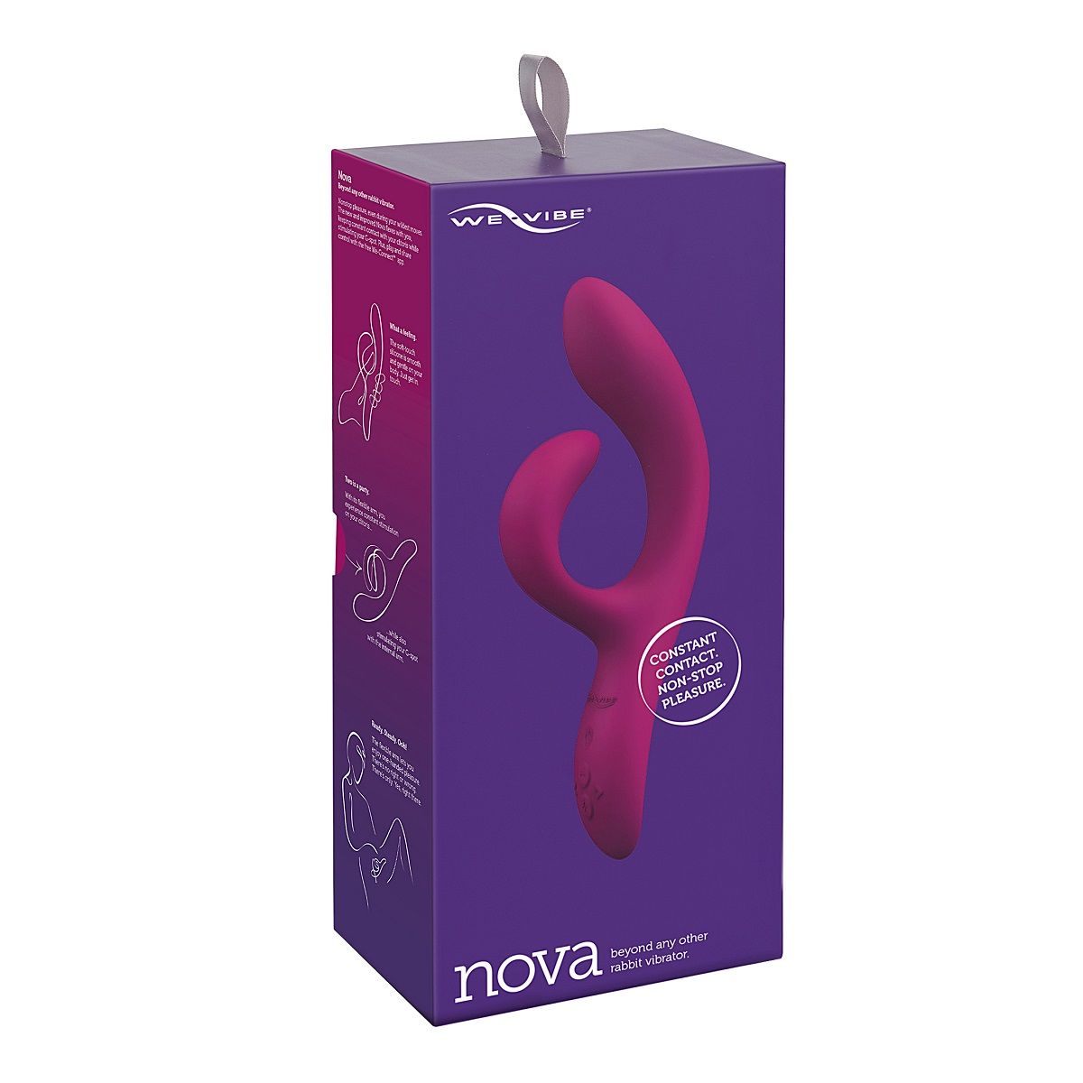 Фиолетовый вибратор-кролик We-Vibe Nova 2 - 20,5 см. 11