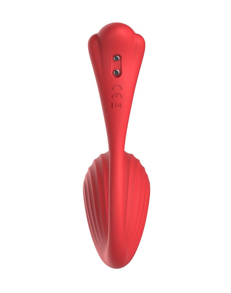 Красный интерактивный вибромассажер Phoenix Neo 7