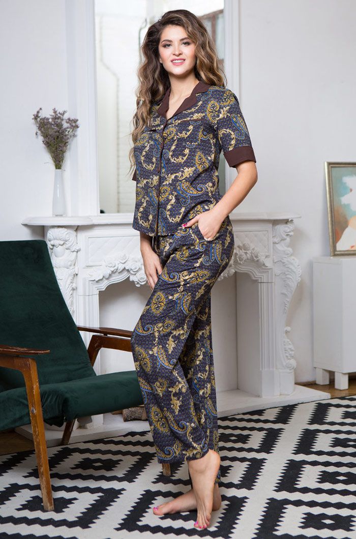 Домашний комплект Elania из принтованной вискозы 3