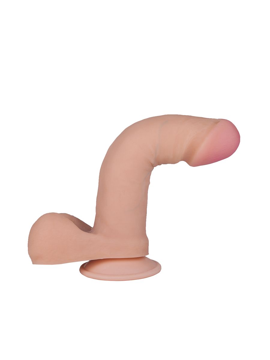 Телесный фаллоимитатор на присоске F&F BEST COCK 6 - 19 см. 9