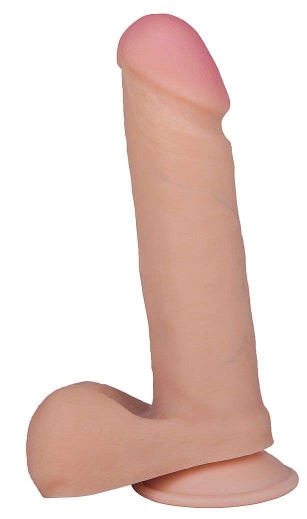 Телесный фаллоимитатор на присоске F&F BEST COCK 6 - 19 см. 1