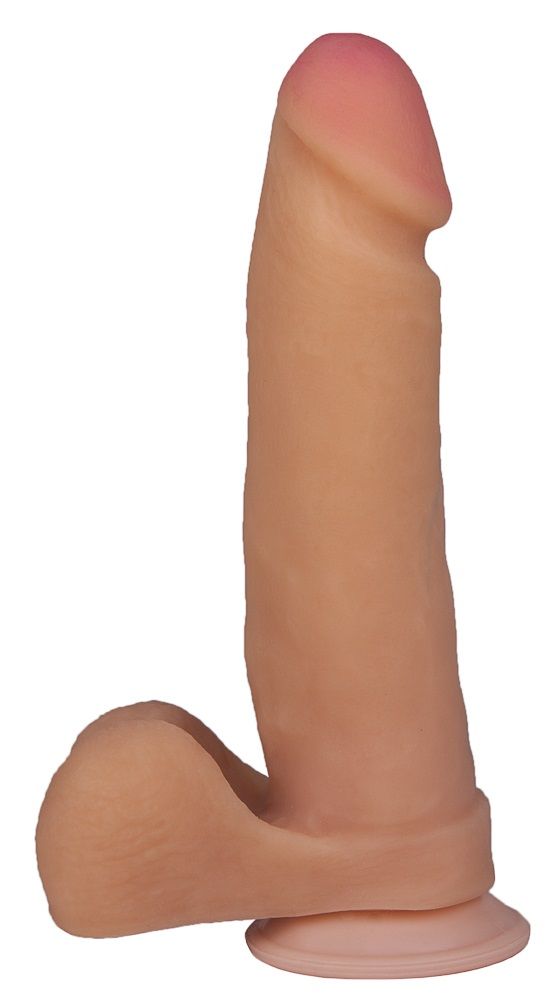 Телесный фаллоимитатор на присоске BEST COCK 8 - 22 см. 1