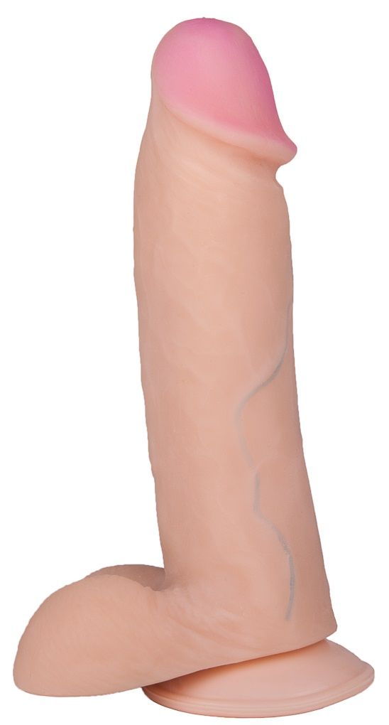 Телесный фаллоимитатор на присоске BEST COCK 7 - 20 см. 1