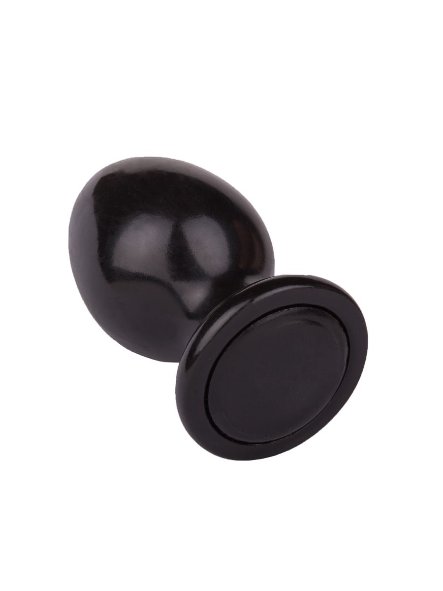 Черный анальный плаг Glide L - 11,7 см. 2