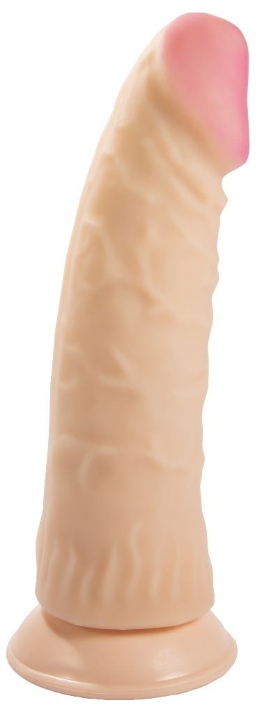 Телесный фаллоимитатор-супергигант с присоской - 32 см. 1