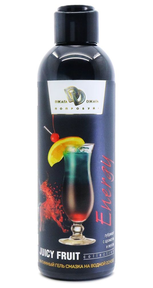 Интимный гель-смазка JUICY FRUIT с ароматом энергетика - 200 мл. 1