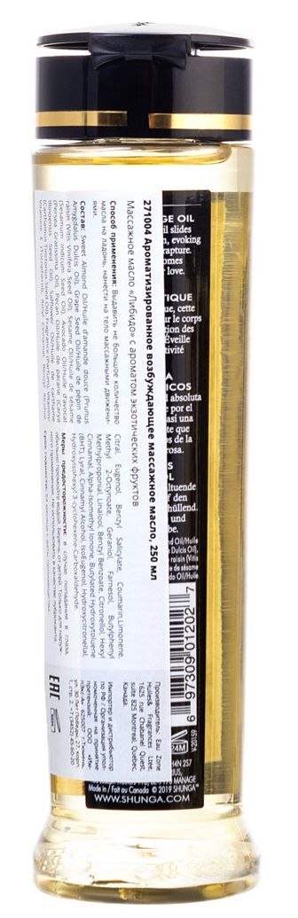 Массажное масло Libido Exotic Fruits с ароматом экзотических фруктов - 240 мл. 3