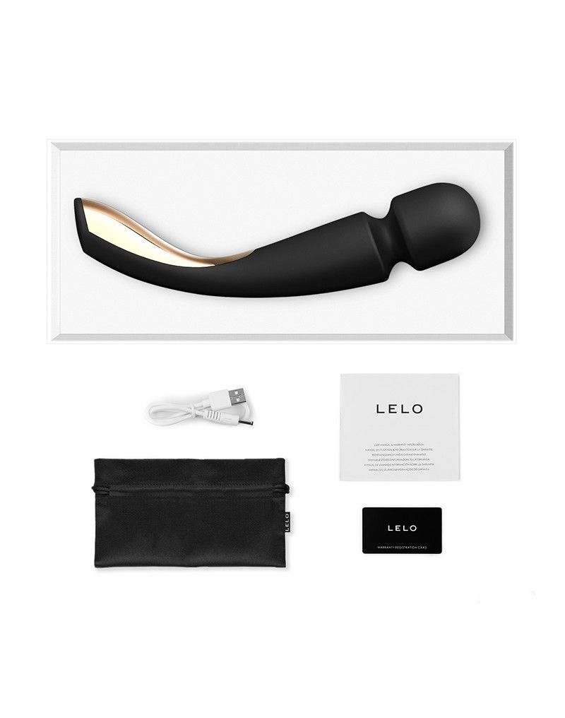 Черный вибромассажёр Lelo Smart Wand 2 Large - 30,4 см. 2