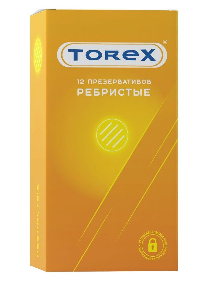 Текстурированные презервативы Torex "Ребристые" - 12 шт.