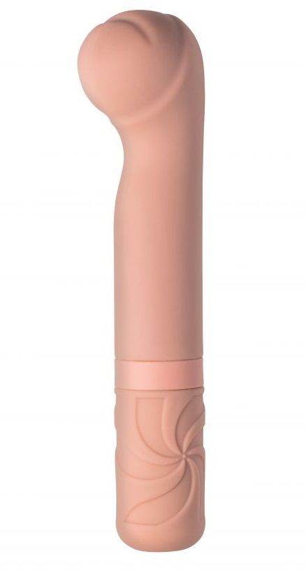 Бежевый мини-вибратор Rocky’s Fairy Mallet - 14,7 см. 1