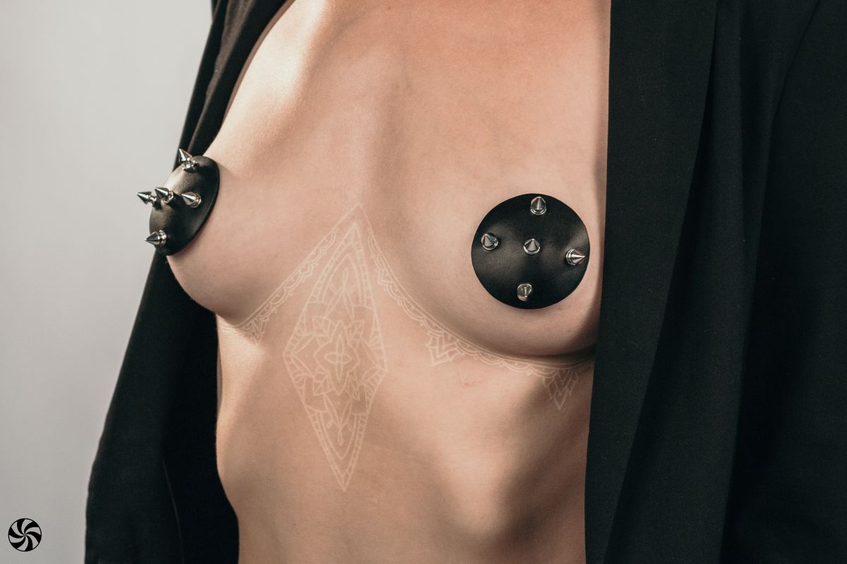 Черные пэстисы с шипами Royce 6