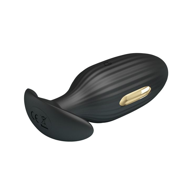 Черная анальная вибропробка с электростимуляцией Jefferson - 9,2 см. 4