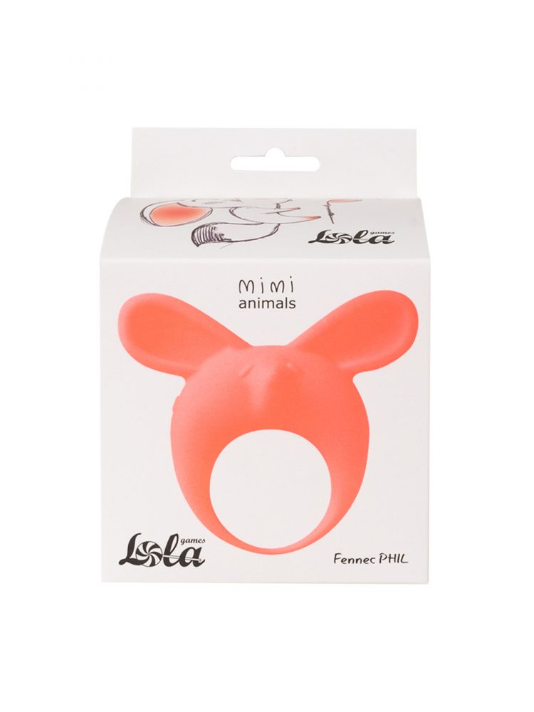 Оранжевое эрекционное кольцо Fennec Phil 3