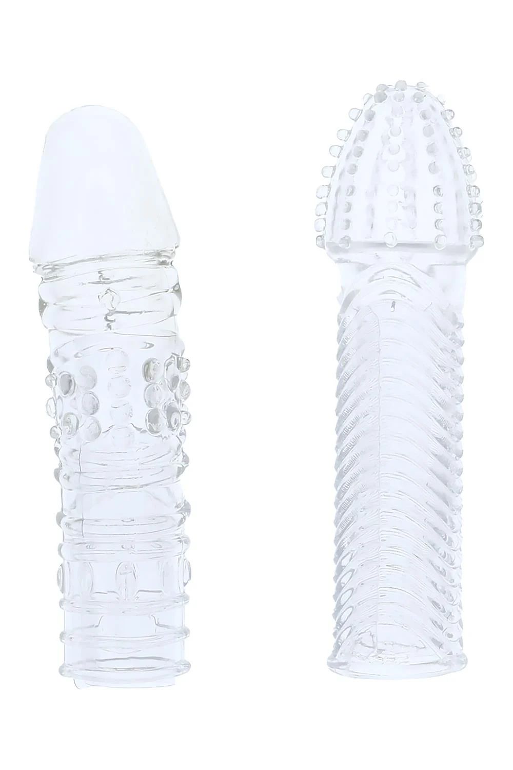Комплект из 2 прозрачных насадок на пенис Penis Extender Pack 1