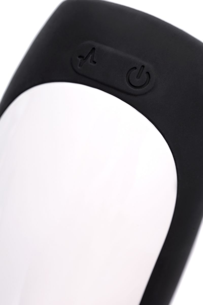 Черно-белый перезаряжаемый мастурбатор Erotist Hailstorm 10