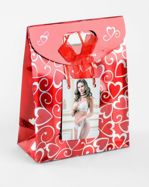 Бело-красный ошейник из натуральной кожи с нежным мехом 3