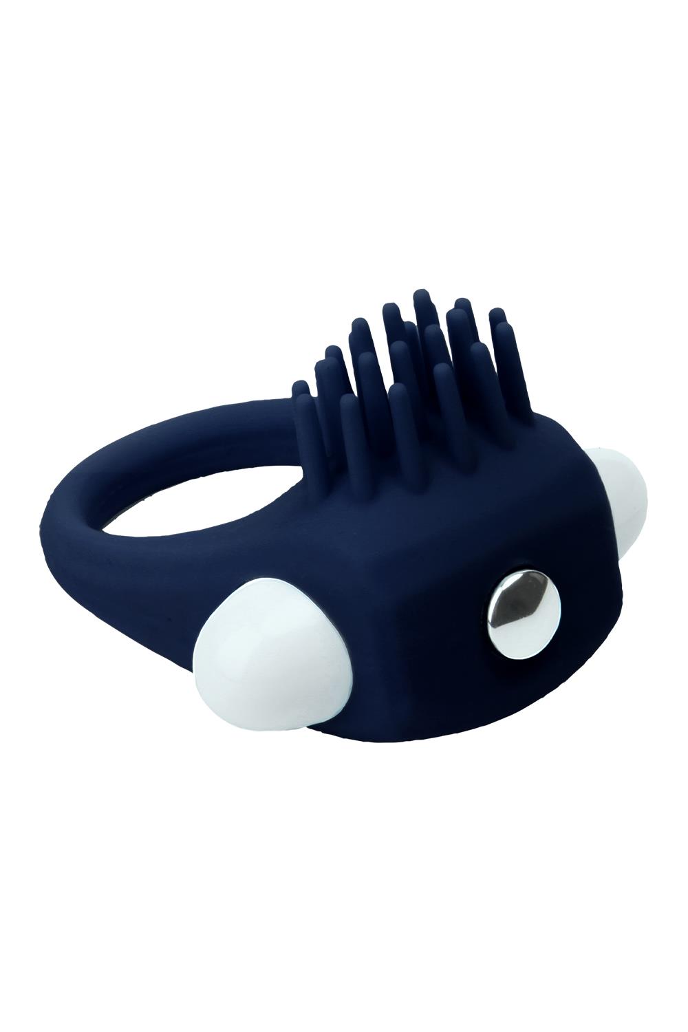 Синее эрекционное виброкольцо Stimu Ring 2