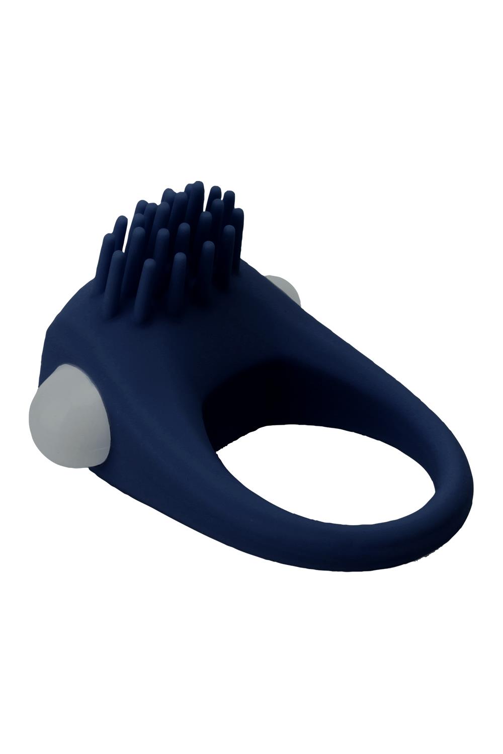 Синее эрекционное виброкольцо Stimu Ring 1