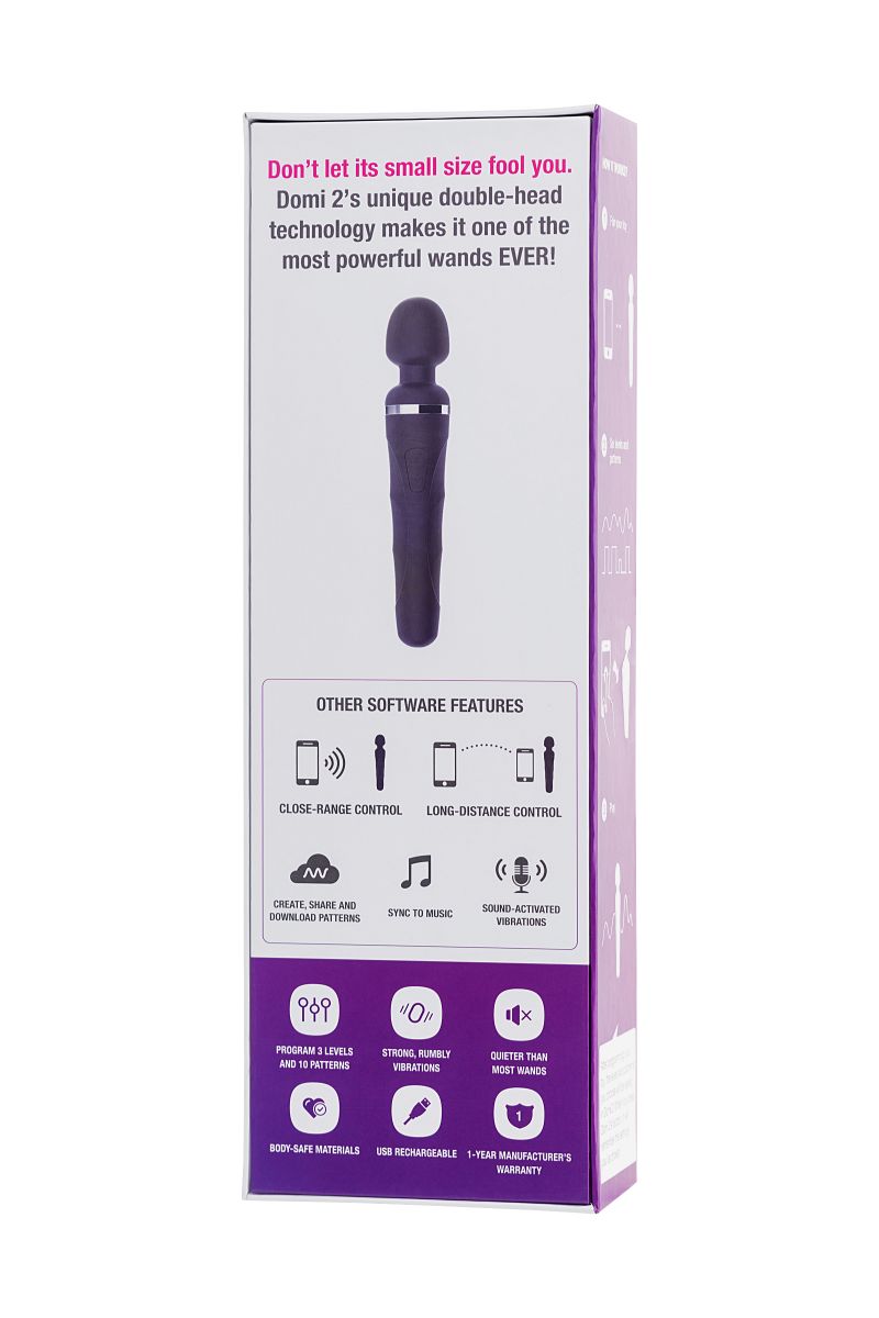 Черный вибромассажер Lovense Domi 2 - 23,3 см. 9