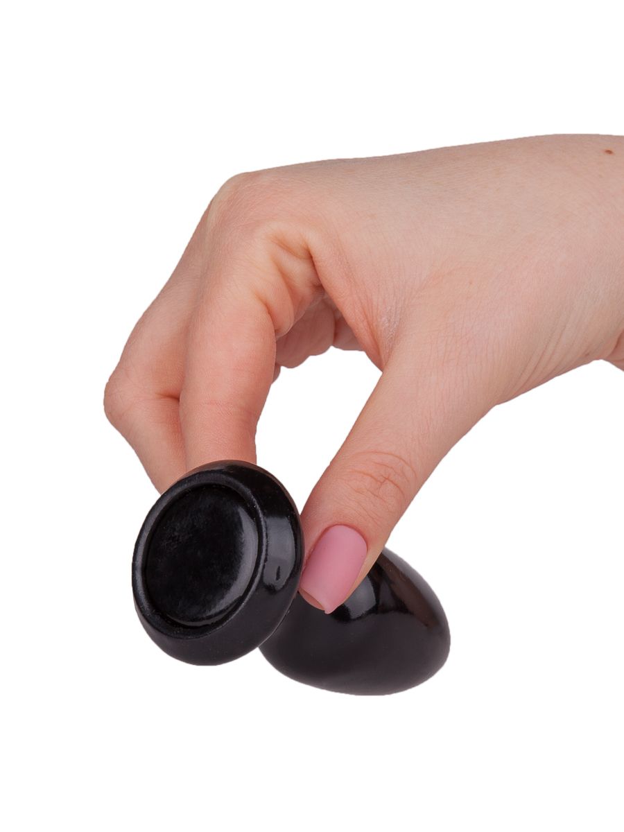 Черная анальная пробка MAGNUM 5 - 8,5 см. 4