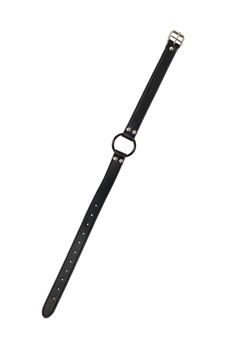 Черный кляп-кольцо Modesty 2