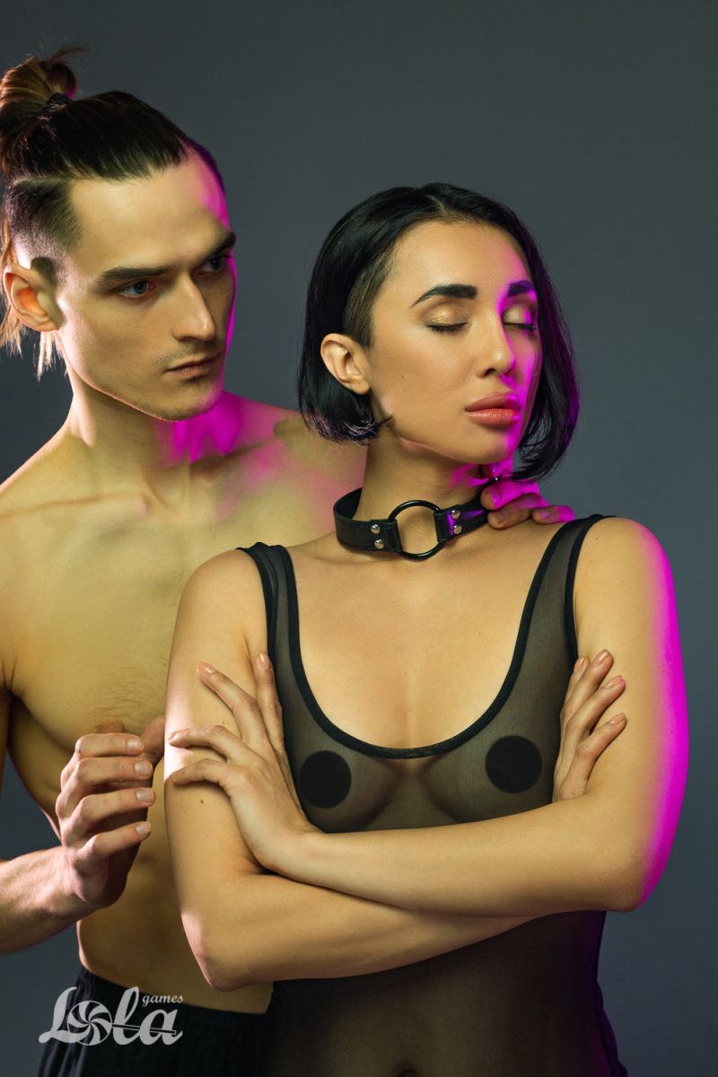 Черный кляп-кольцо Modesty 11