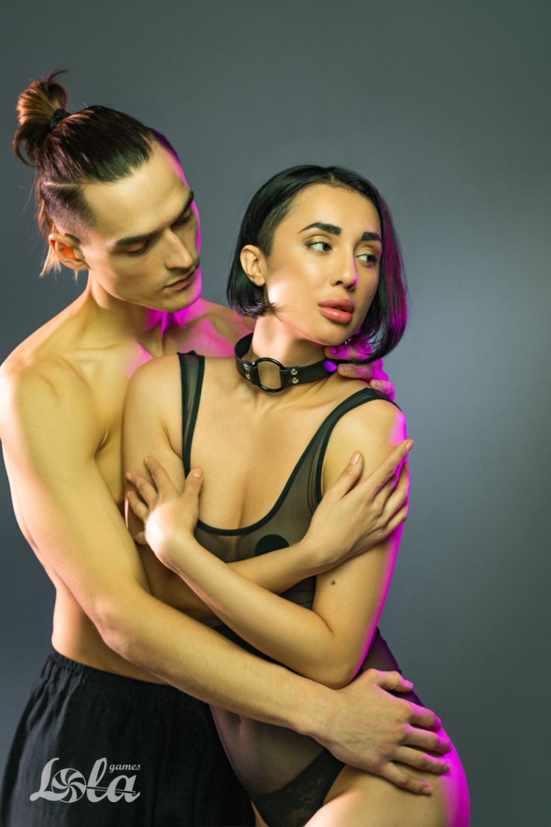 Черный кляп-кольцо Modesty 15