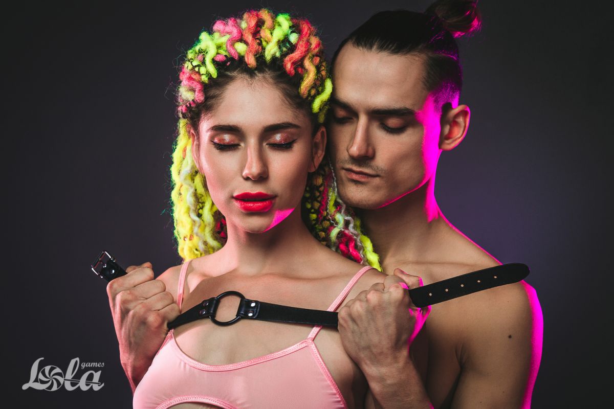 Черный кляп-кольцо Modesty 4