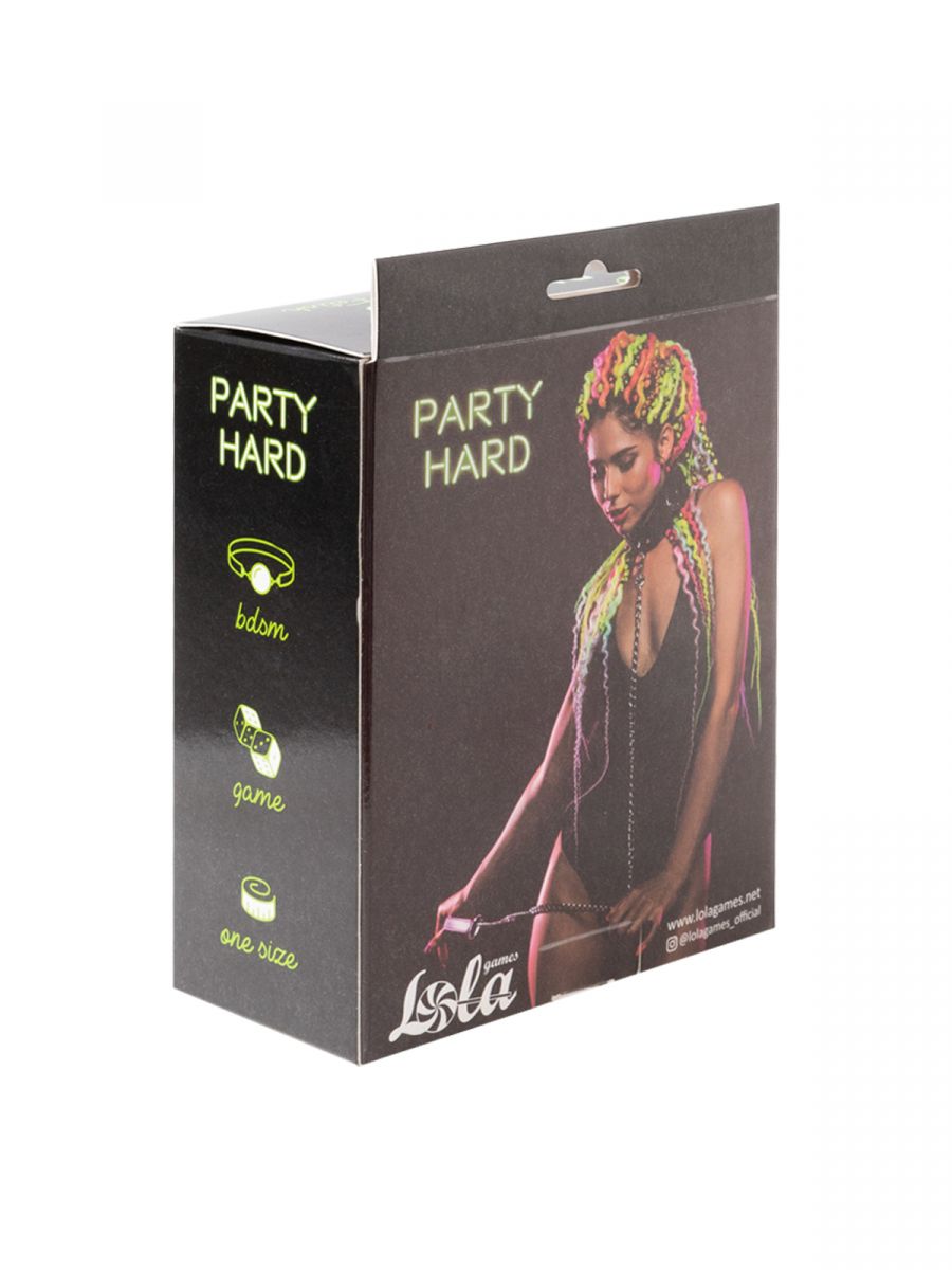 Черный ошейник Fetish с поводком 6